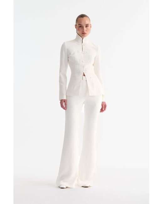 SAU LEE White Filip Tang Blazer