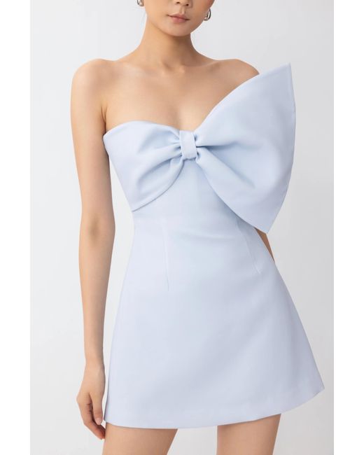 SAU LEE Blue Elly Mini Dress