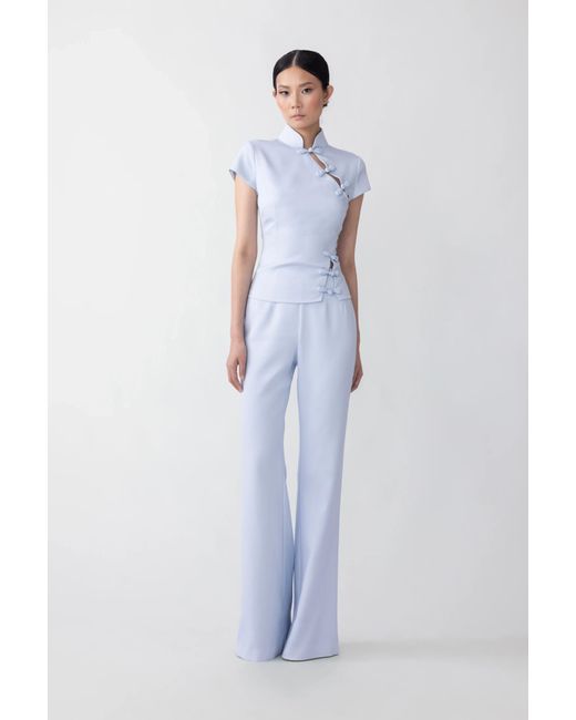 SAU LEE White Iris Top