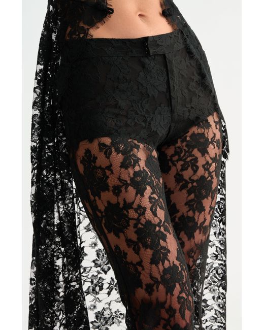 SAU LEE Multicolor Saphina Lace Pant