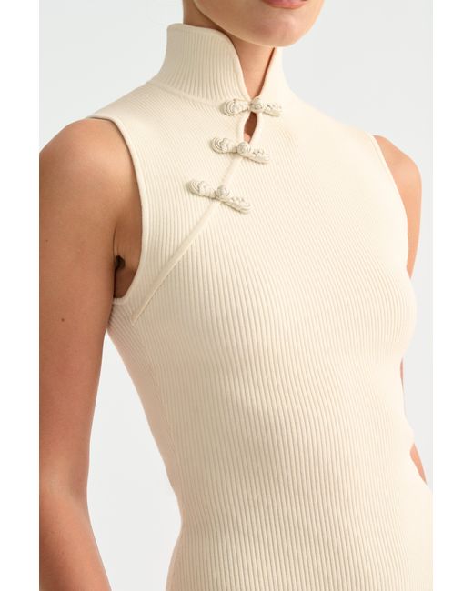 SAU LEE White Yara Knit Top