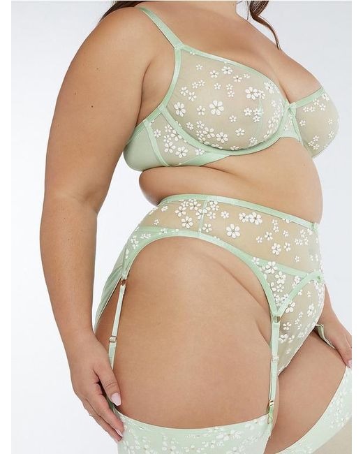Savage X Gray Puff Daisy Suspender