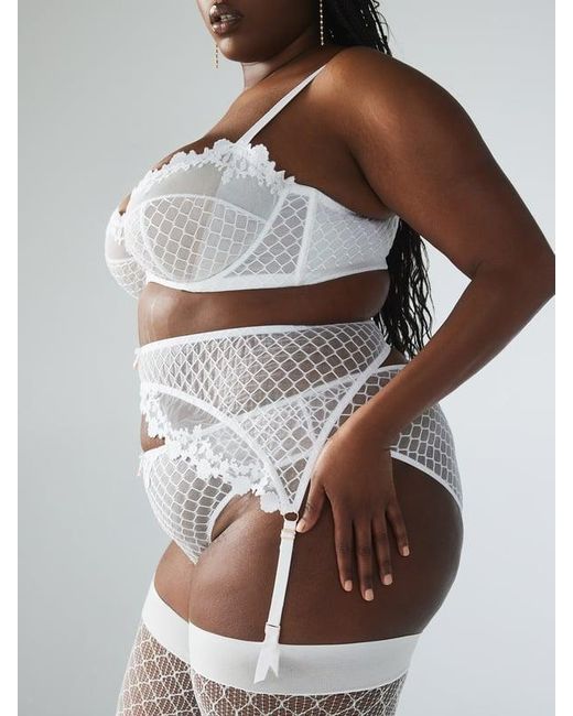 Savage X Brown Baroque Bondage Suspender Belt