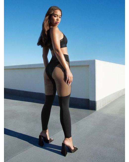 Savage X Blue Pin Up High-waist Leggings