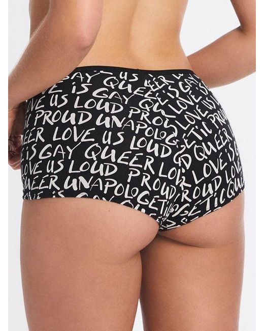 Savage X Black Cotton Essentials Boy Short Knickers