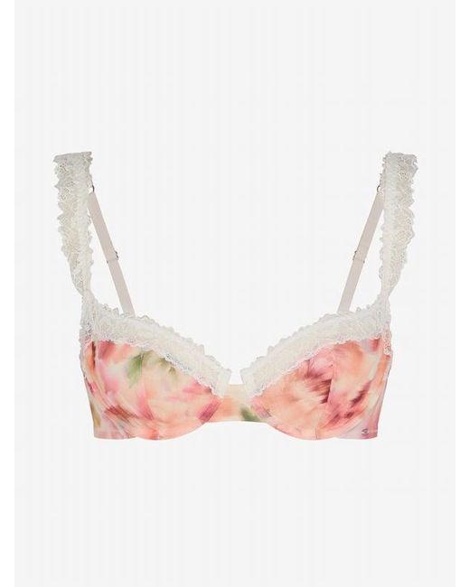 Savage X Pink Bare Flower Unlined Low-cut Balconette