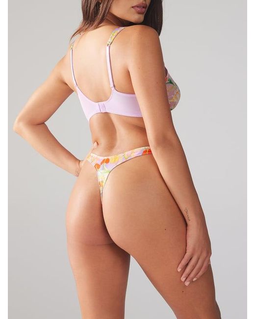 Savage X Orange Mutha Nature Satin Thong Knickers
