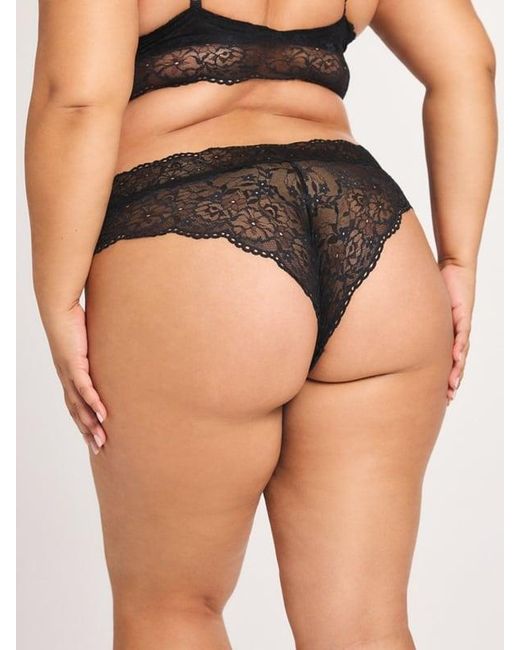 Savage X Black Soft N' Savage Lace Cheeky Knickers