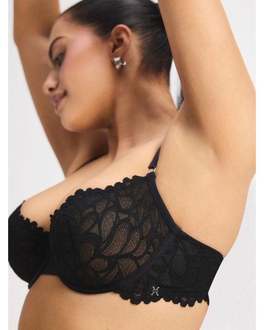 Savage X Black Savage Not Sorry Unlined Lace Balconette Bra