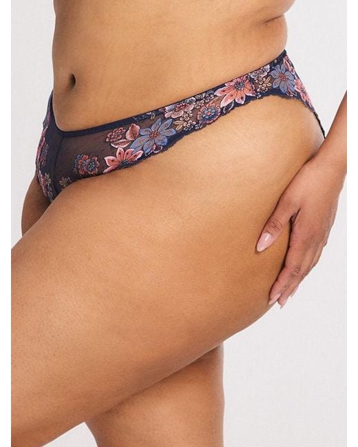 Savage X Pink Mod Poppy Lace Brazilian Panty