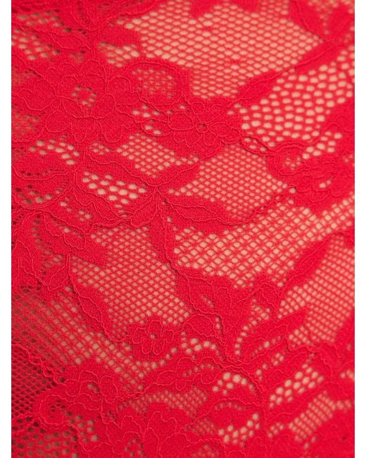 Savage X Red Luxe Lace Garter Belt