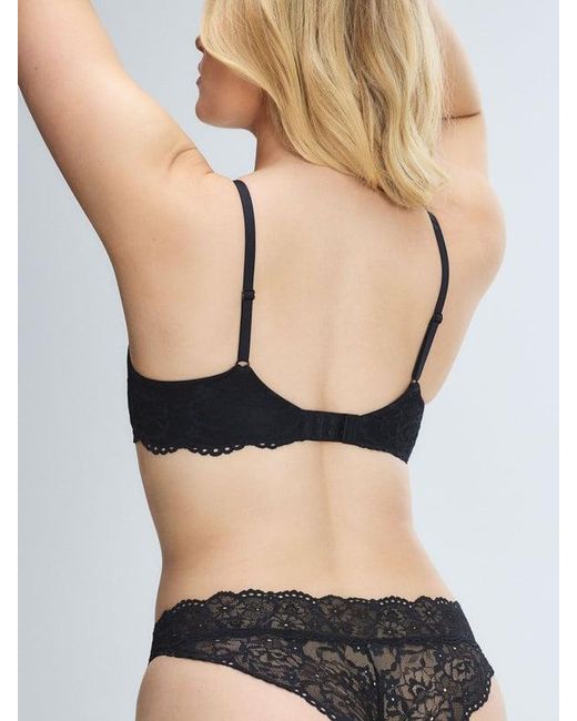 Savage X Black Soft N' Savage Lace Unlined Demi Bra