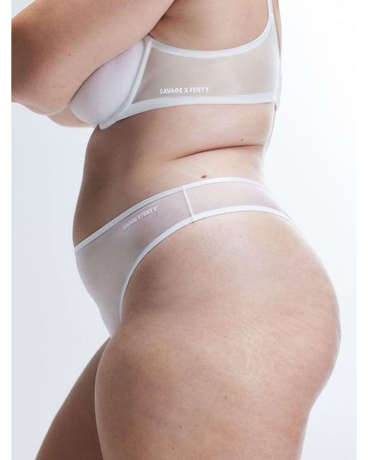 Savage X White Sheer X Demi Spacer Bra
