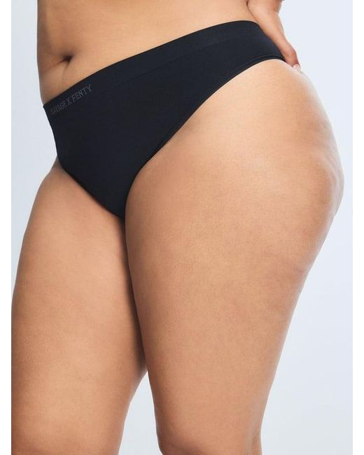 Savage X Black Seamless High-waist Thong