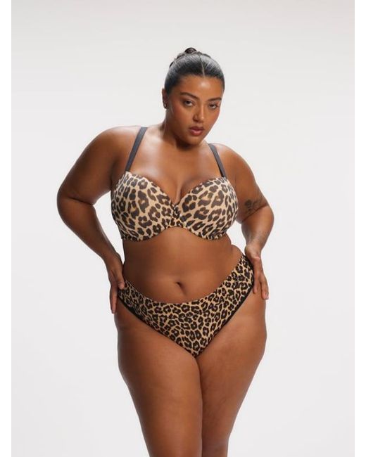 Savage X Brown Soft N' Savage Padded Demi Bra
