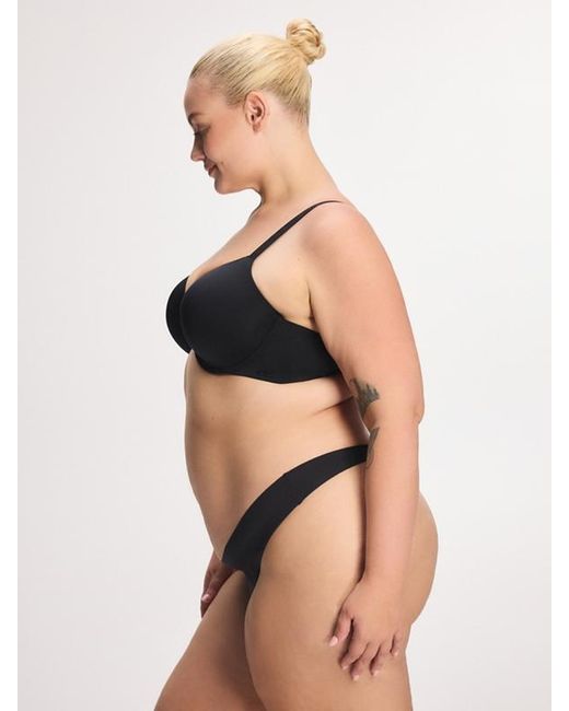 Savage X Black No-show Thong Panty