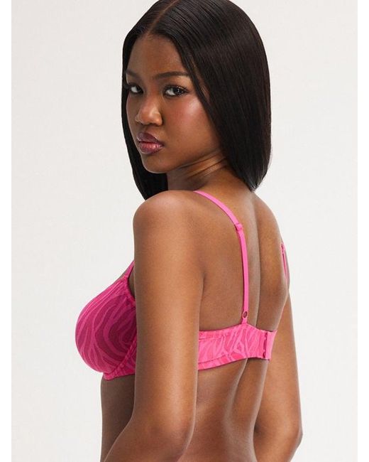 Savage X Pink Untamed Lavish Lace Unlined Low-cut Balconette Bra