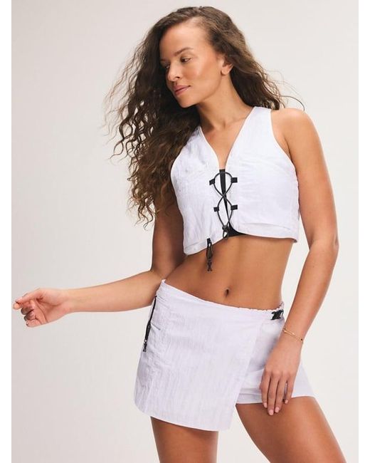 Savage X White City Girl Hike Vest