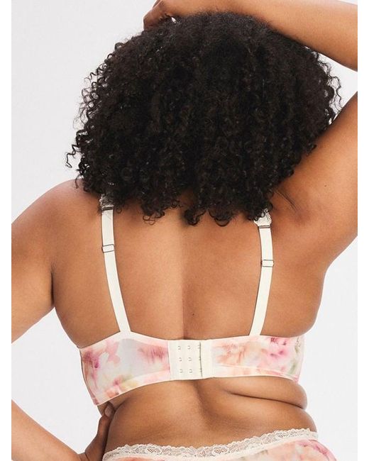Savage X Brown Bare Flower Unlined Low-cut Balconette