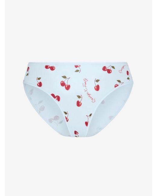 Savage X Blue Cotton Essentials Cheeky Knickers