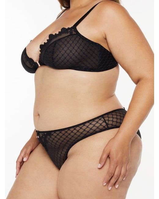 Savage X Natural Baroque Bondage Open-back Brazilian