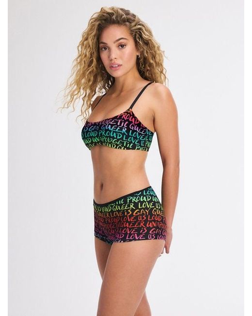 Savage X Green Cotton Essentials Scoop-neck Bralette