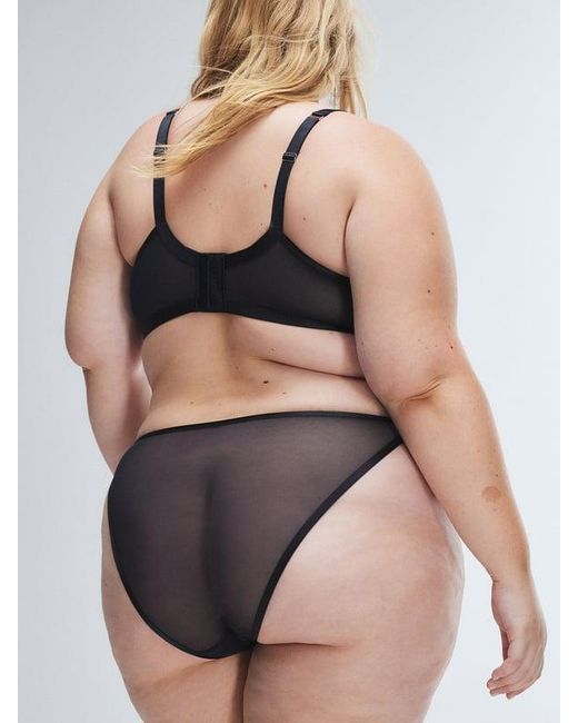 Savage X Black Puff Cherries String Bikini Knickers