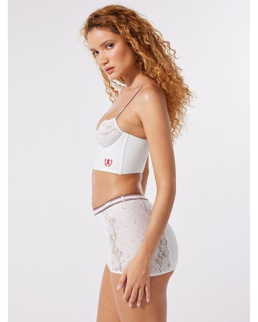 Savage X White Serving Courtside Bustier