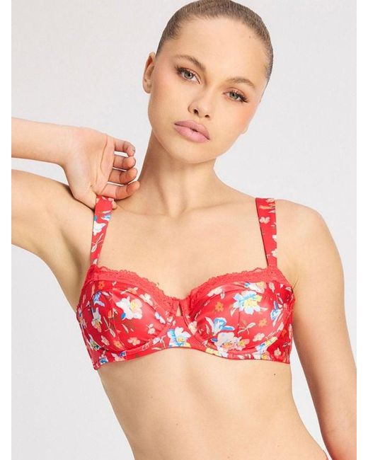 Savage X Red Monamour Unlined Low-cut Balconette Bra