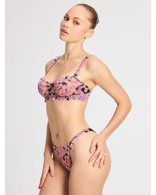 Savage X Natural Sun Tide Floral Lace Thong