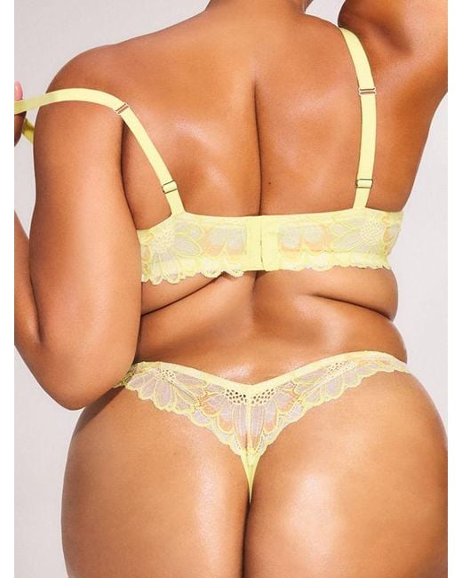 Savage X Green Daisy Riot Lace Unlined Balconette Bra