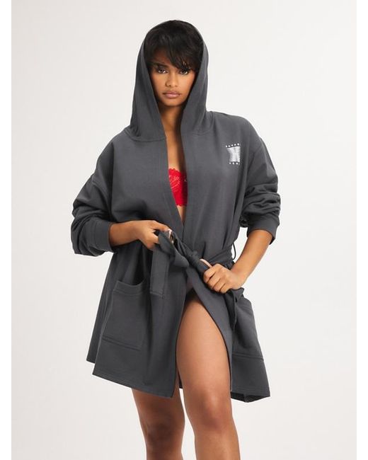 Savage X Gray Forever Savage Showgirl Short Dressing Gown