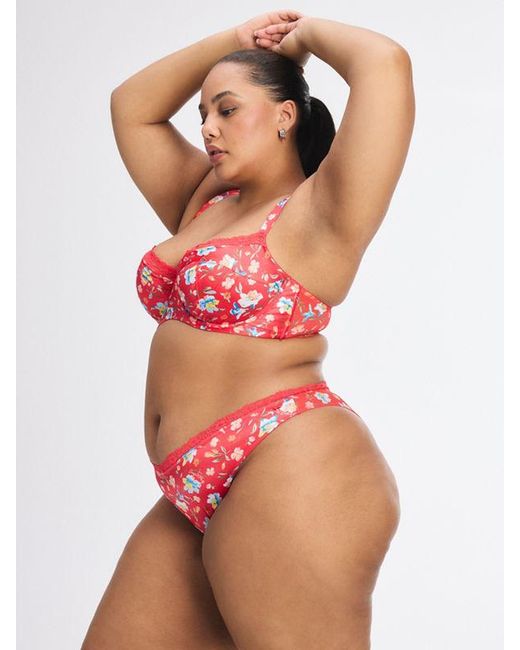 Savage X Red Monamour Unlined Low-cut Balconette Bra