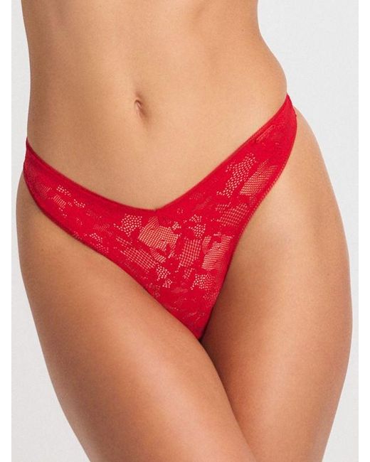 Savage X Pink Luxe Lace Thong Panty