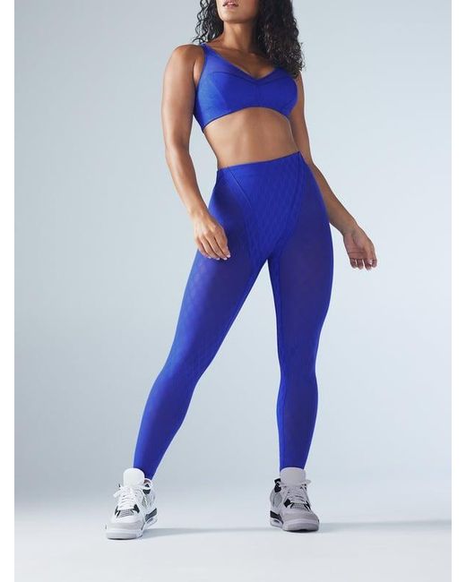 Savage X Blue Peak Performance High-waist X Mesh Legging