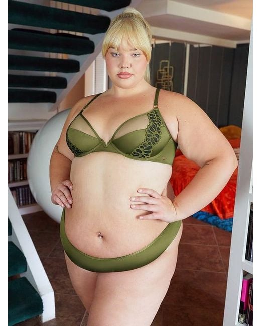 Savage X Green Savage Not Sorry Open-back Strappy Brazilian Panty