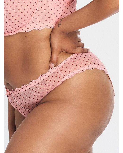 Savage X Pink Tied Intentions Brazilian Knickers