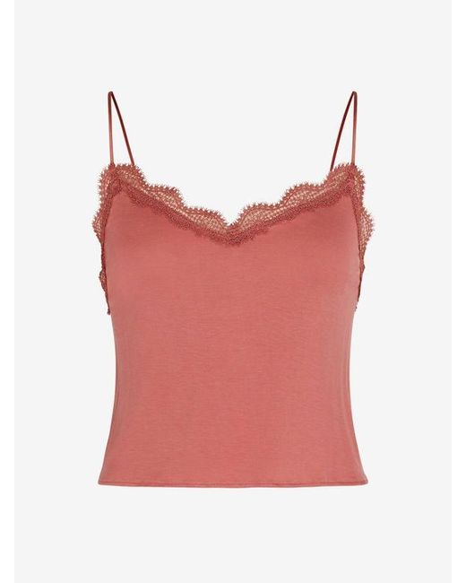 Savage X Red Gossamer Dreams Lace-trim Sleep Cami