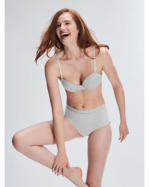 Savage X Gray Cotton Essentials Shortie Knickers