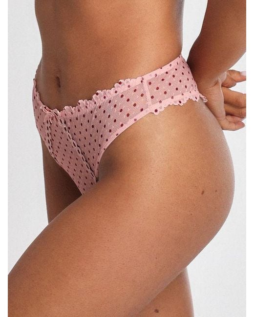 Savage X Pink Tied Intentions Brazilian Knickers