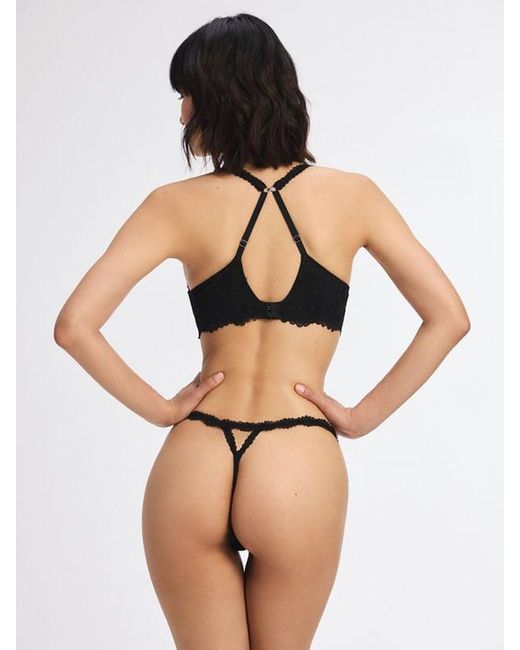 Savage X Black Romantic Corded Lace Push-up Bra