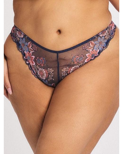Savage X Pink Mod Poppy Lace Brazilian Panty