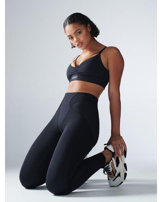 Savage X Black Curve Alert High-waist Rib Leggings