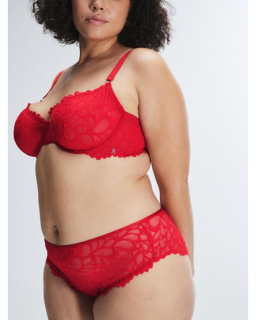 Savage X Red Savage Not Sorry Unlined Lace Balconette Bra