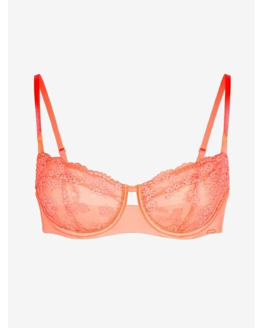 Savage X Orange Lace Hour Unlined Balconette