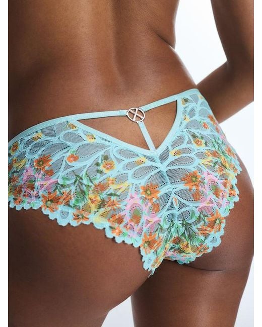 Savage X Blue Savage Not Sorry Lace Cheeky Knickers
