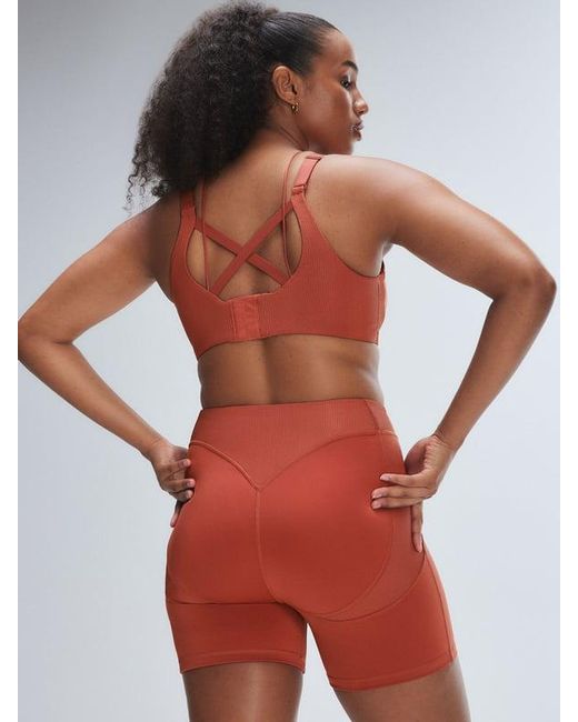 Savage X Red Curve Alert High-waist Rib Short
