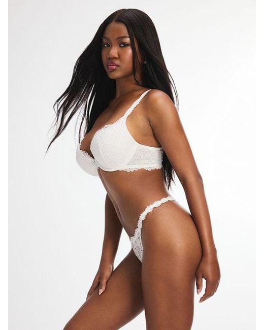 Savage X Brown Romantic Corded Lace G-string Knickers