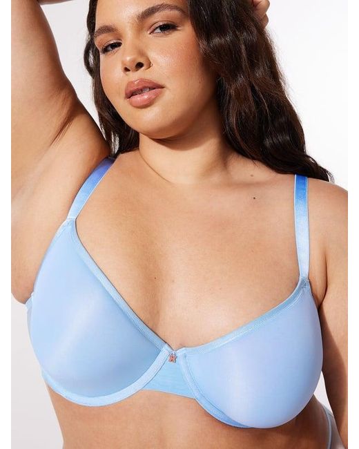 Savage X Blue Sheer X Demi Spacer Bra