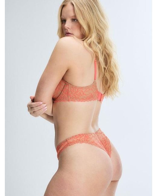 Savage X Natural Keepsake Lace Unlined Demi Bra